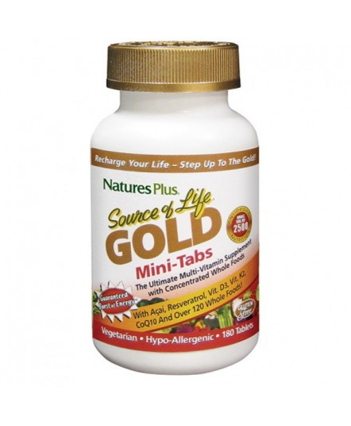 Nature's Plus Source of Life Gold 180 mini tabs